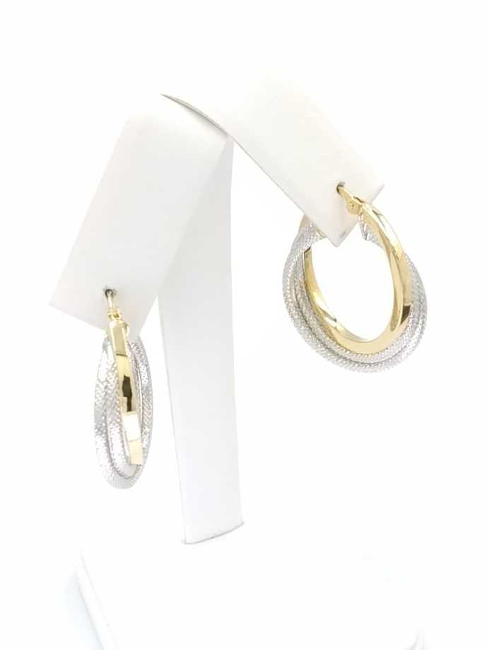 Hoop Earrings - Yellow Gold 14k (.585) 3.4 grams