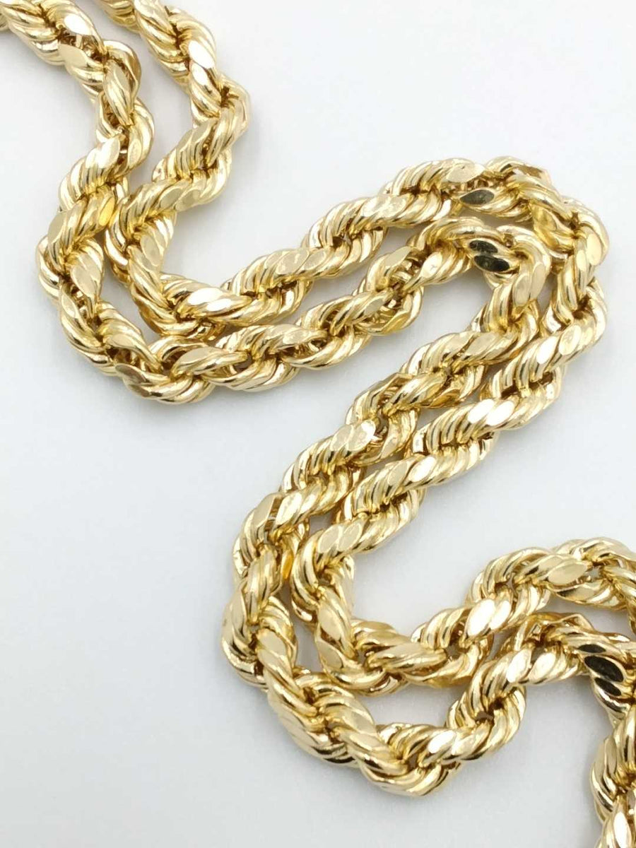 Rope Chain - Yellow Gold 10k (.417) 9.2 grams 22 inch
