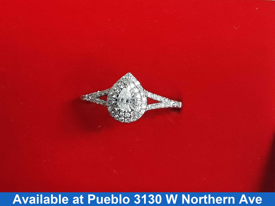 Women's Ring - White Gold 10k (.417) 2.1 grams Size 9