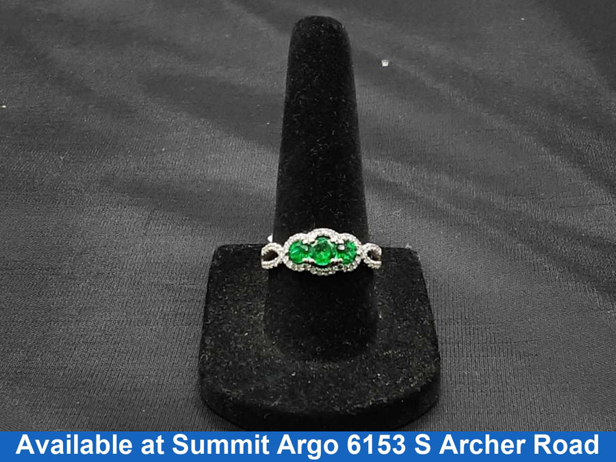 Women's Ring - White Gold 10k (.417) 2.8 grams Size 7.5