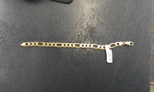 Figaro Bracelet - Yellow Gold 14k (.585) 22 grams 8 inch