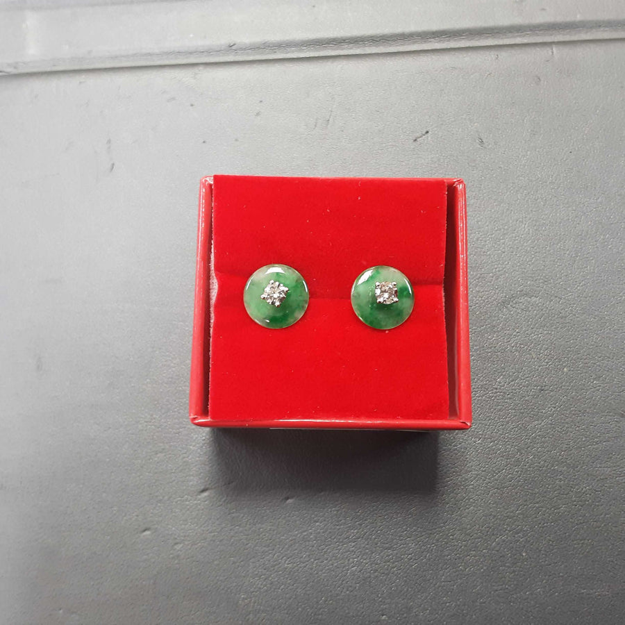 Double Stud Earring - Yellow Gold 18k (.750) 4 grams