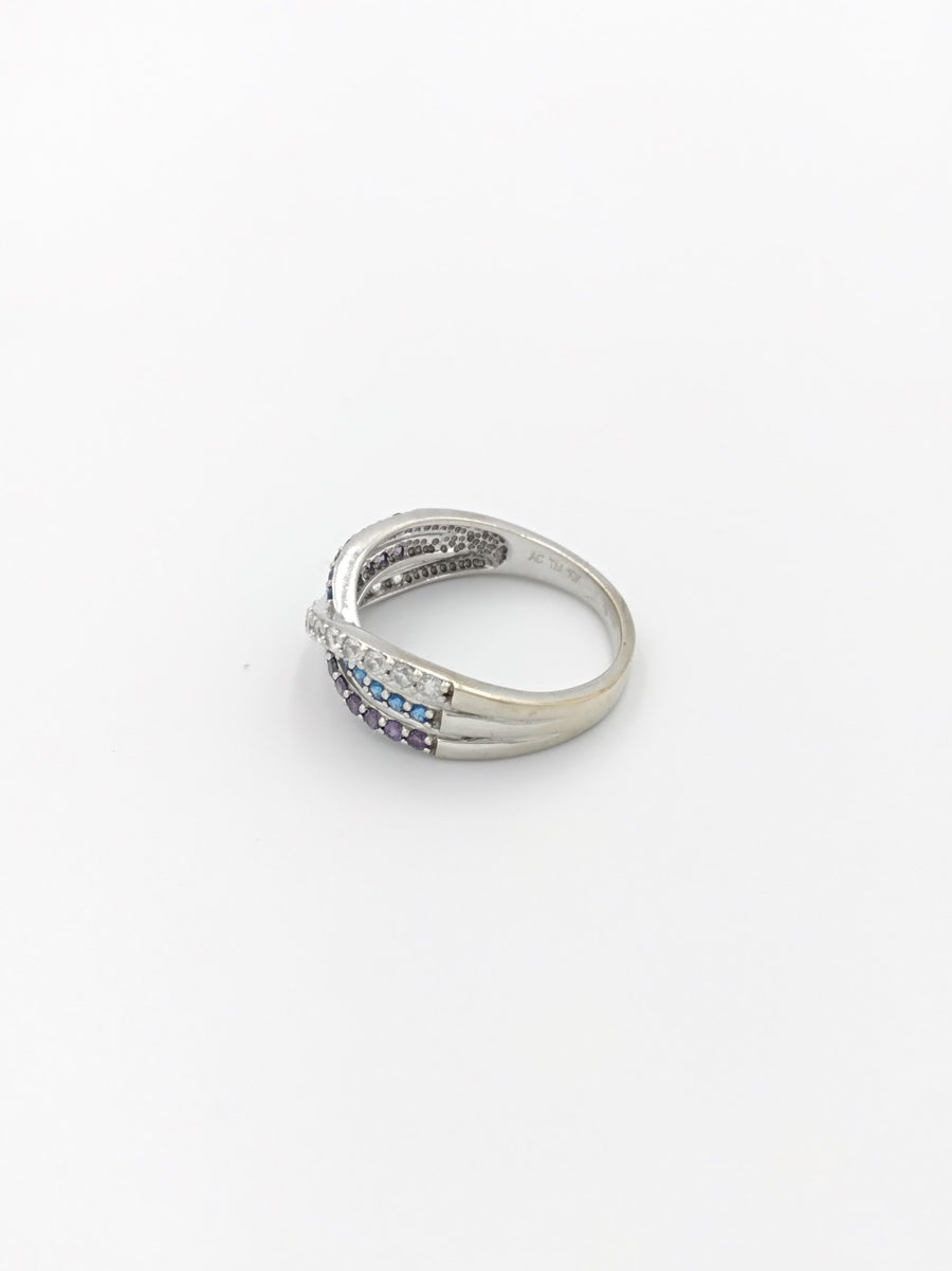 Women's Ring - White Gold 10k (.417) 3.4 grams Size 8