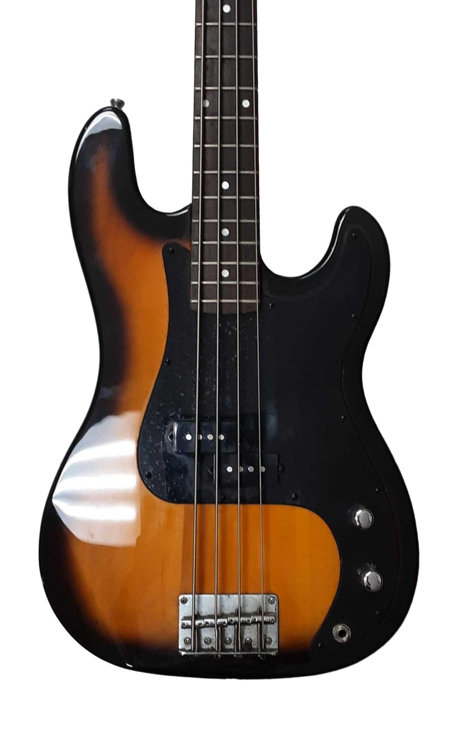 Silvertone Sslb-11/bk Beige / Tan Electric Bass Guitar