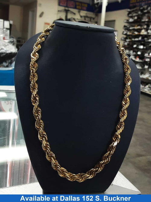 Rope Chain - Yellow Gold 10k (.417) 99 grams 26 inch