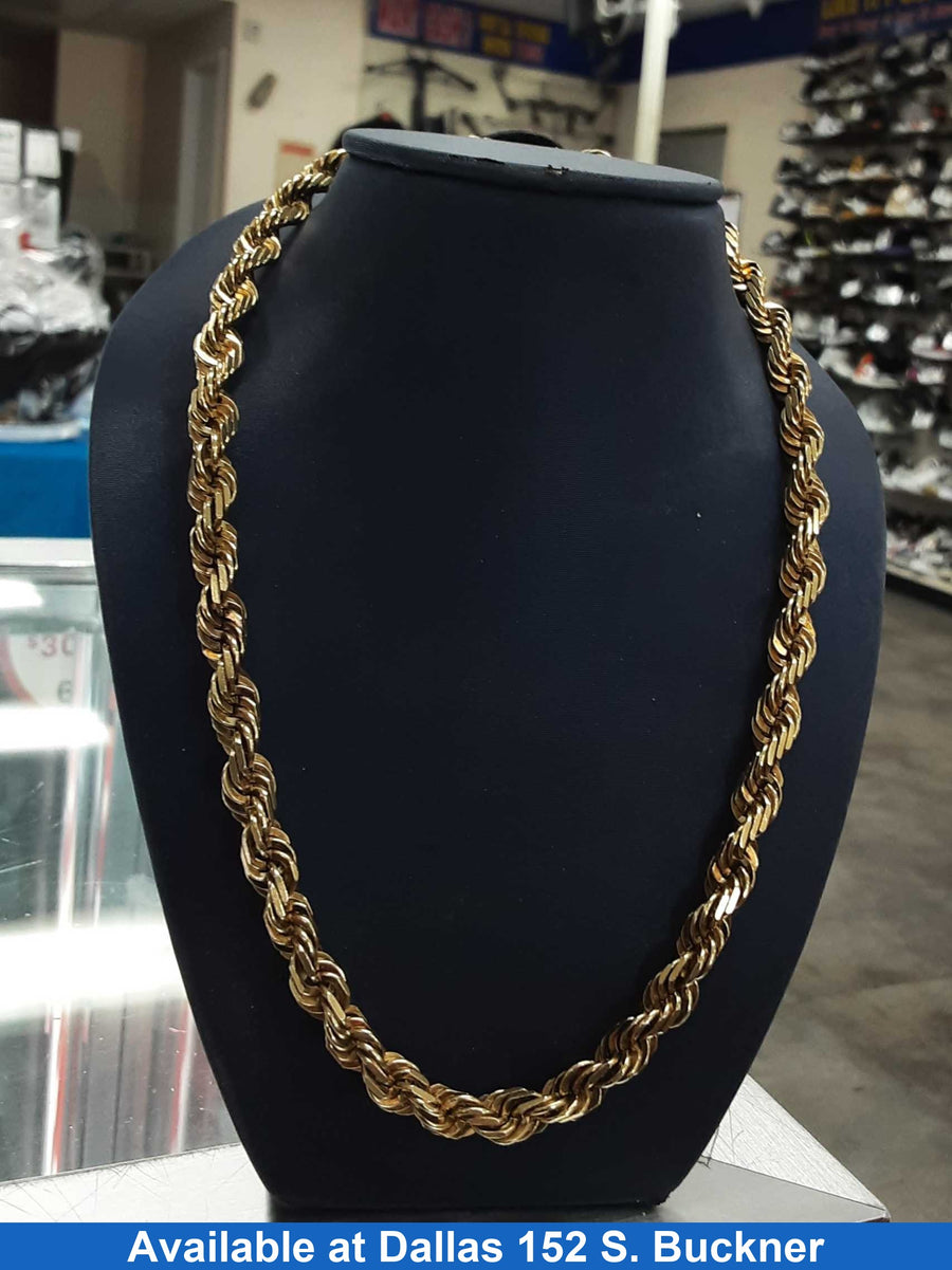 Rope Chain - Yellow Gold 10k (.417) 99 grams 26 inch