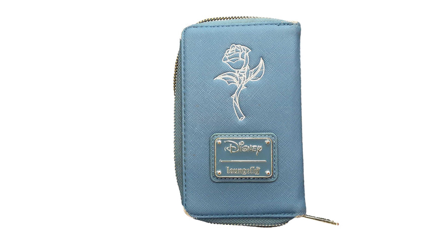 Loungefly Beauty And The Beast Blue Wallet