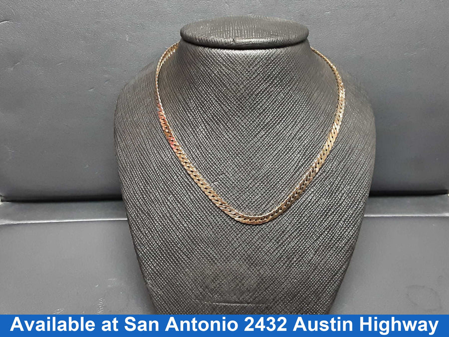 Herringbone Chain - Yellow Gold 14k (.585) 8.3 grams 18 inch