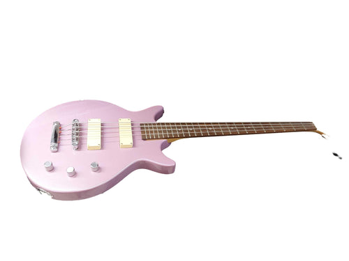Luna Pandora Pink Electric Bass Guitar