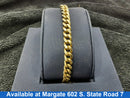 Cuban Link Bracelet - Yellow Gold 10k (.417) 9 grams 8 inch