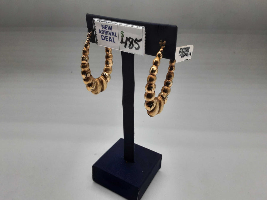 Shrimp Earrings - Yellow Gold 10k (.417) 4.6 grams