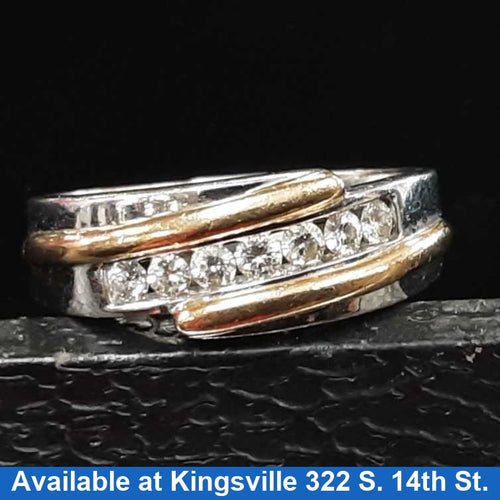Ring - Wedding Band - White Gold 14k (.585) 11.1 grams Size 13