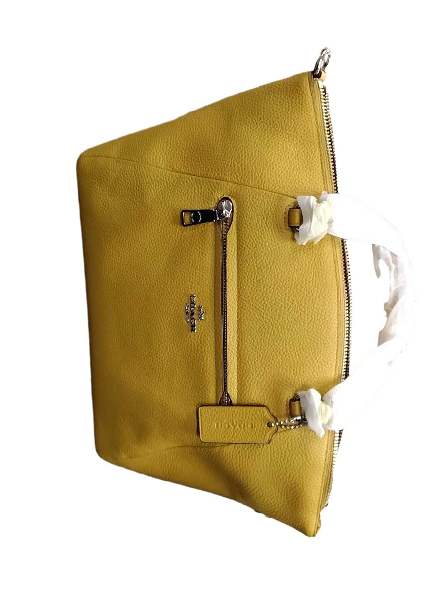 Coach Prairie Satchel Yellow Purse / Handbag