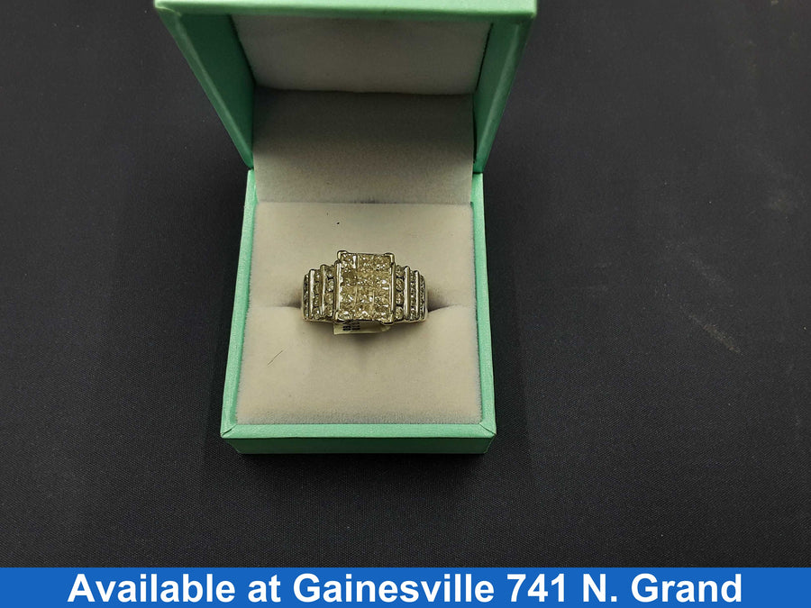 Ring - Engagement Set - White Gold 14k (.585) 8 grams Size 8