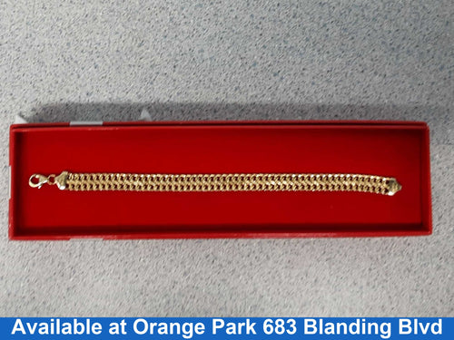 Link Bracelet - Yellow Gold 14k (.585) 6.6 grams 7 inch
