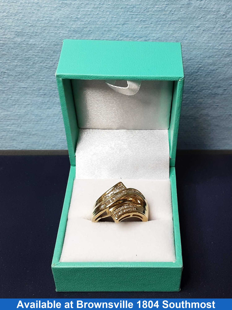 Women's Ring - Yellow Gold 10k (.417) 5.3 grams Size 8