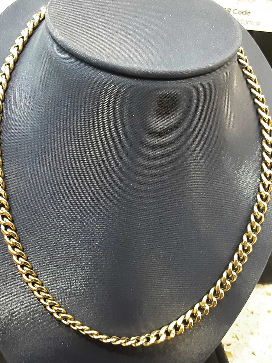Cuban Link Chain - Yellow Gold 14k (.585) 21.7 grams 20 inch
