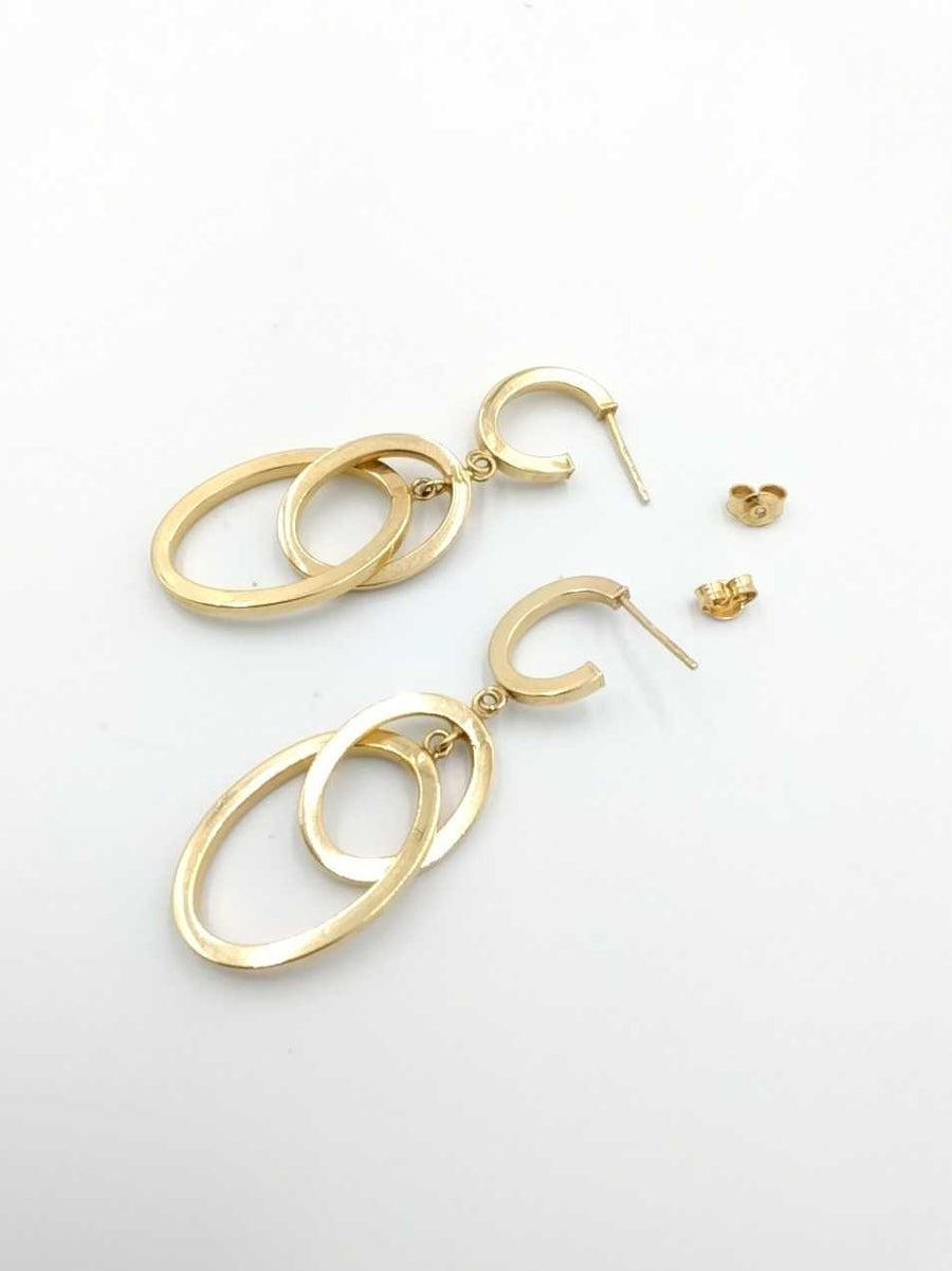 Hoop Earrings - Yellow Gold 10k (.417) 3 grams