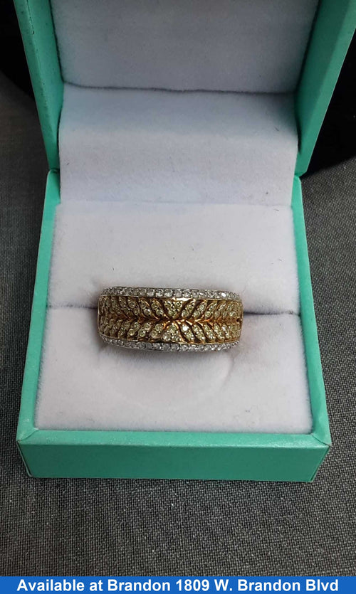 Women's Ring - Yellow Gold 10k (.417) 4.5 grams Size 20
