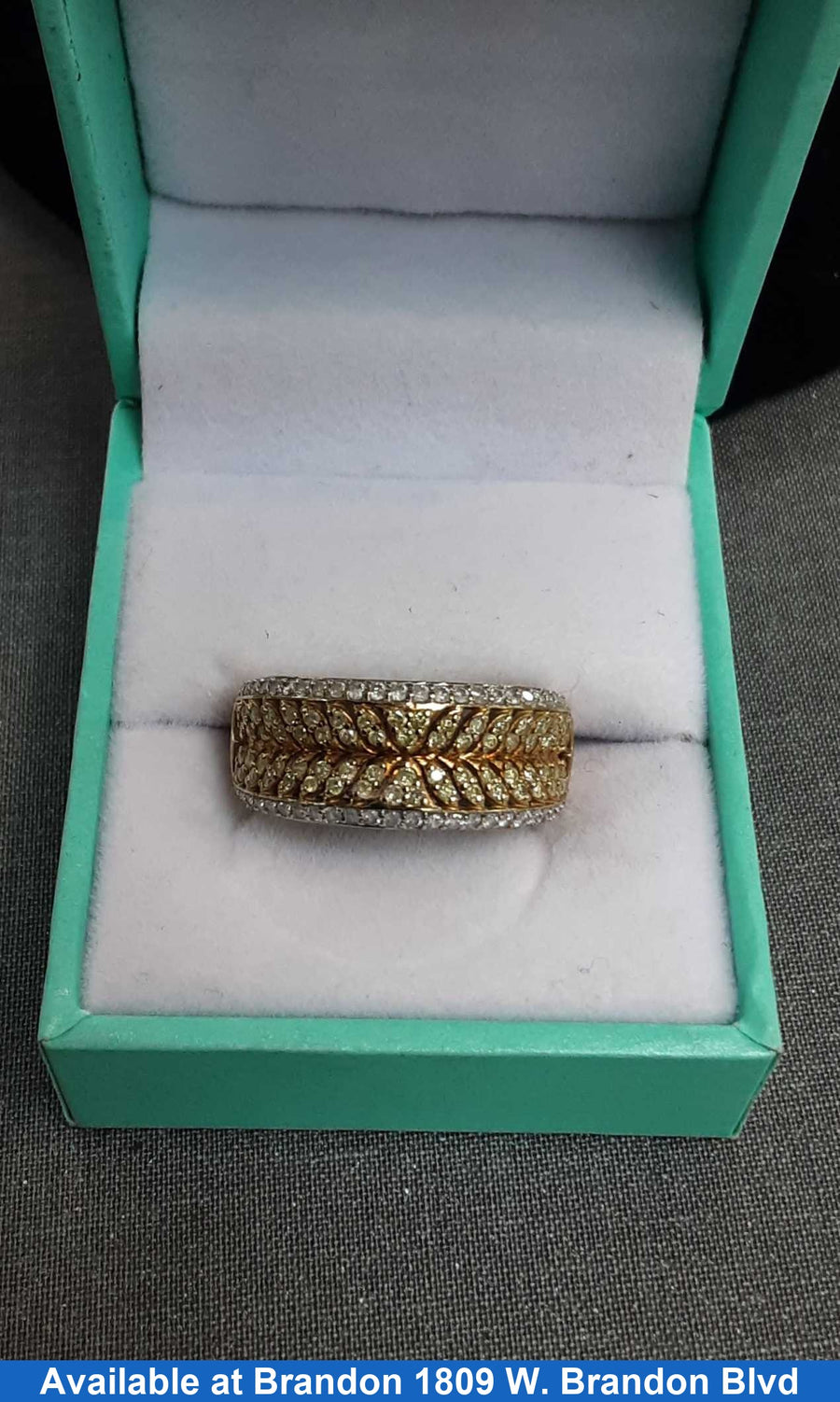 Women's Ring - Yellow Gold 10k (.417) 4.5 grams Size 20