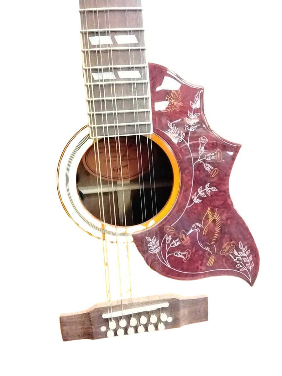 Epiphone Hummingbird Orange Acoustic / Electric Classic Guitar