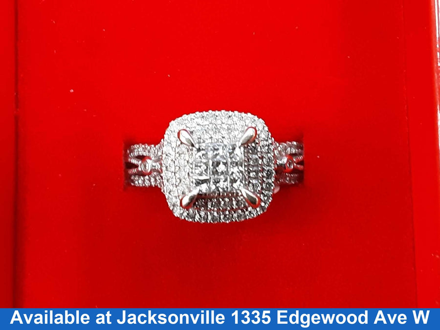 Women's Ring - White Gold 10k (.417) 4.8 grams Size 8.5