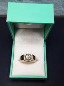 Men's Ring - Yellow Gold 14k (.585) 8.1 grams Size 9.5