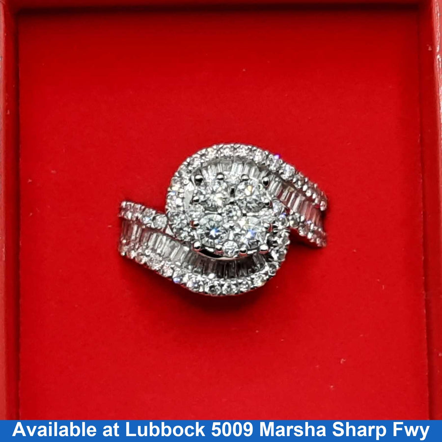 Women's Ring - White Gold 14k (.585) 8.1 grams Size 7.5