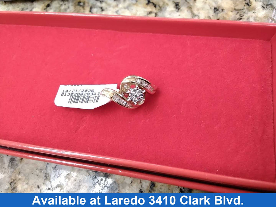 Diamond Pendant - Yellow Gold 10k (.417) 2.9 grams