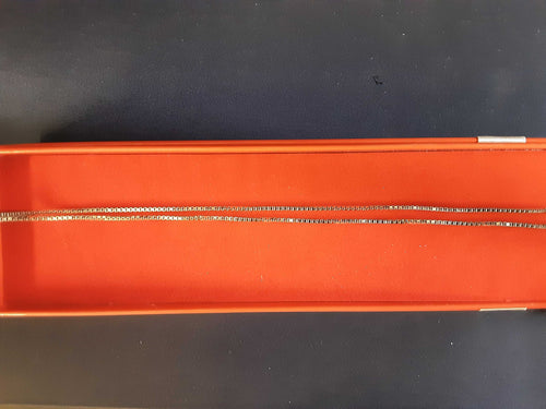 Box Chain - White Gold 10k (.417) 2.7 grams 19 inch