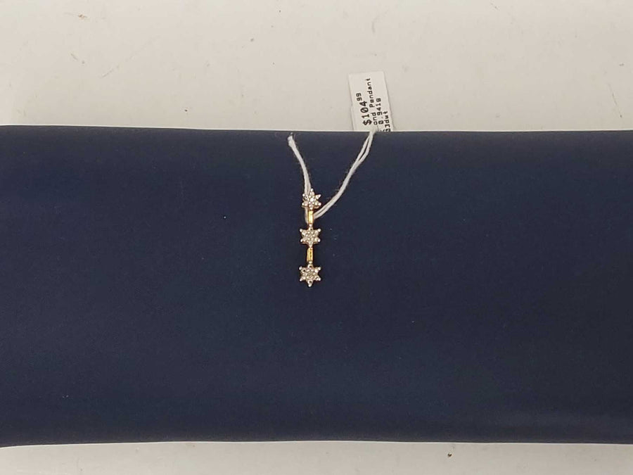 Diamond Pendant - Yellow Gold 10k (.417) 0.941 grams