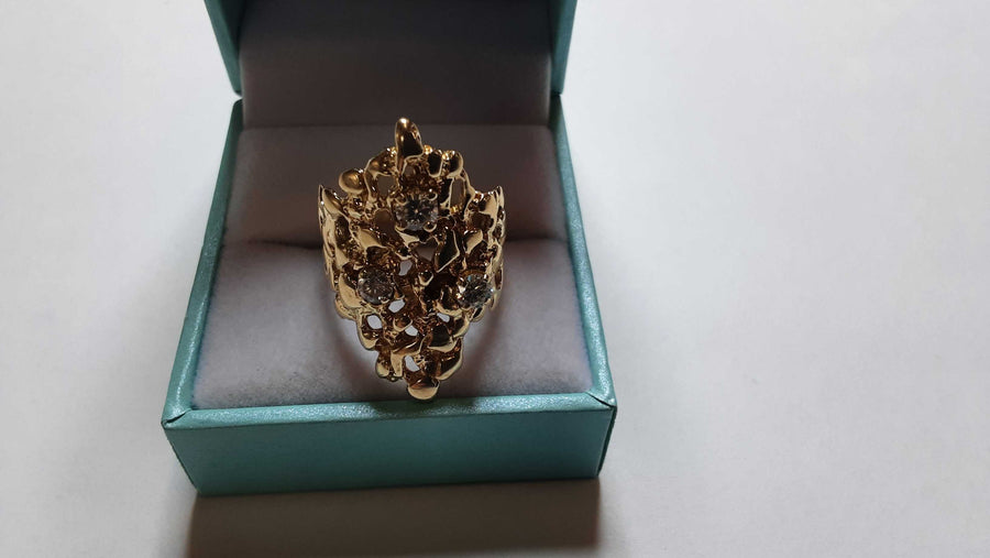 Women's Ring - Yellow Gold 14k (.585) 8.2 grams Size 6