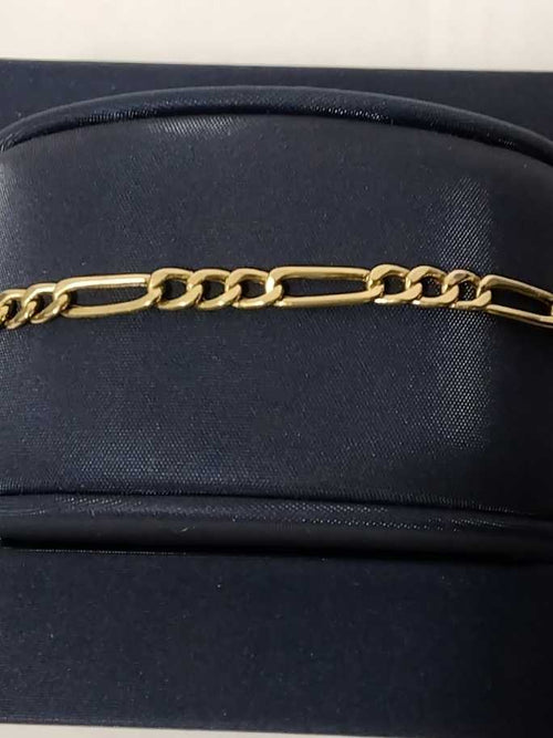 Figaro Bracelet - Yellow Gold 10k (.417) 4.8 grams 11 inch