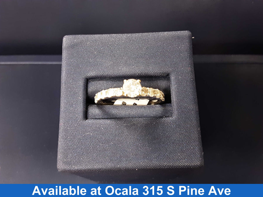 Ring - Wedding Set - White Gold 14k (.585) 2.1 grams Size 8