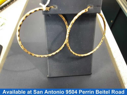 Hoop Earrings - Yellow Gold 14k (.585) 4.3 grams