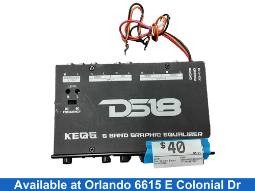 Ds18 Keq5 Black Car Audio Equalizer