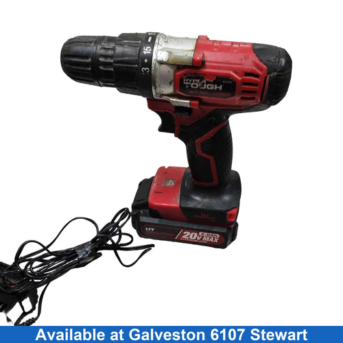 Hyper Tough Aq7534g Red Cordless Standard Drill