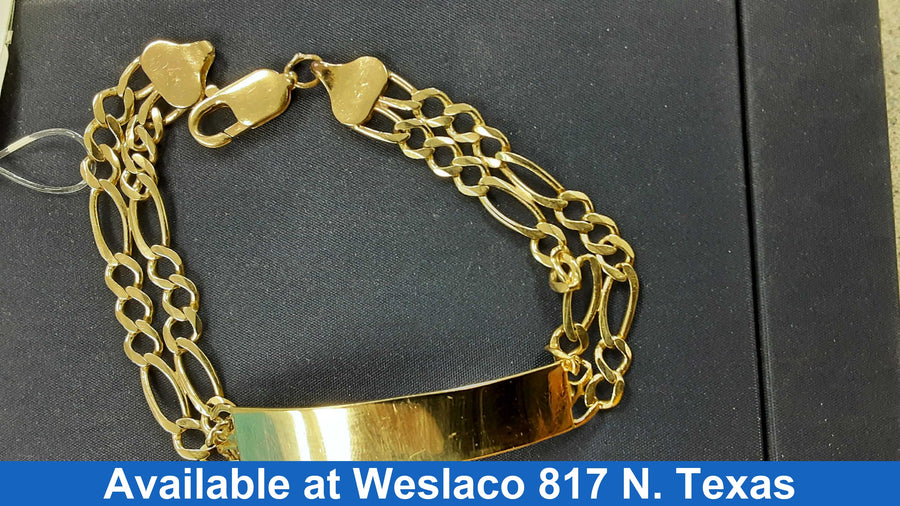 ID Bracelet - Yellow Gold 14k (.585) 15 grams 8 inch