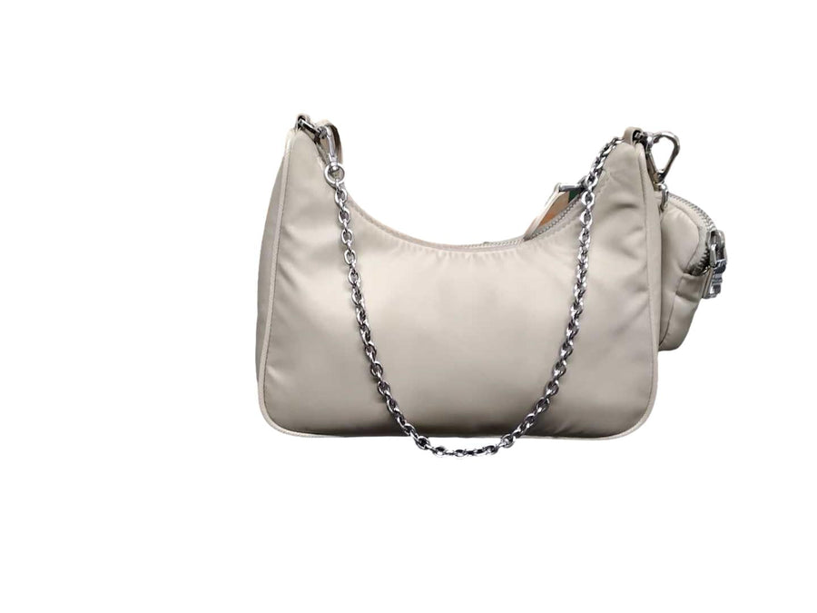 Prada Re-edition 2005 Re-nylon Bag Beige / Tan Purse / Handbag