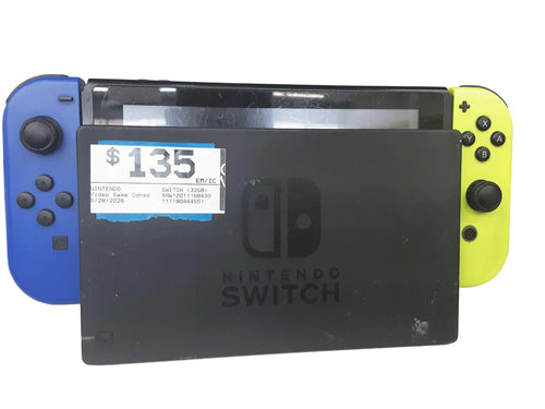 Nintendo Switch (32gb) 32 Gb Black Video Game Console