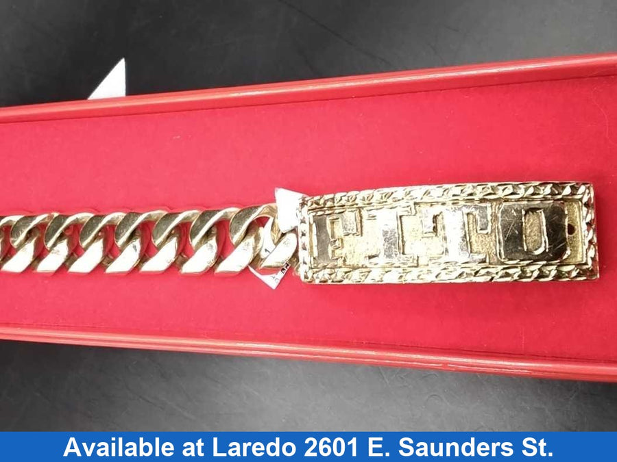 ID Bracelet - Yellow Gold 10k (.417) 115.5 grams 9 inch