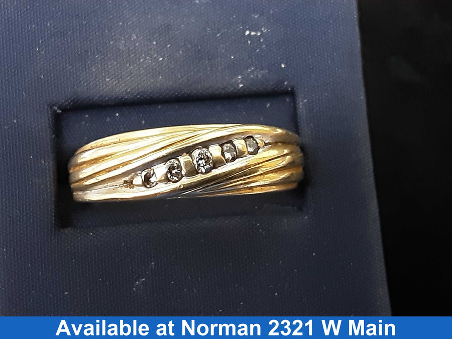 Ring - Wedding Band - Yellow Gold 14k (.585) 5.2 grams Size 20