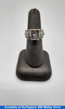 Ring - Wedding Set - White Gold 14k (.585) 6.9 grams Size 8