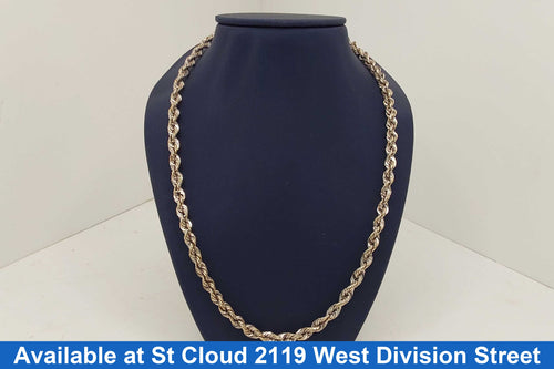 Rope Chain - White Gold 10k (.417) 10.11 grams 26 inch