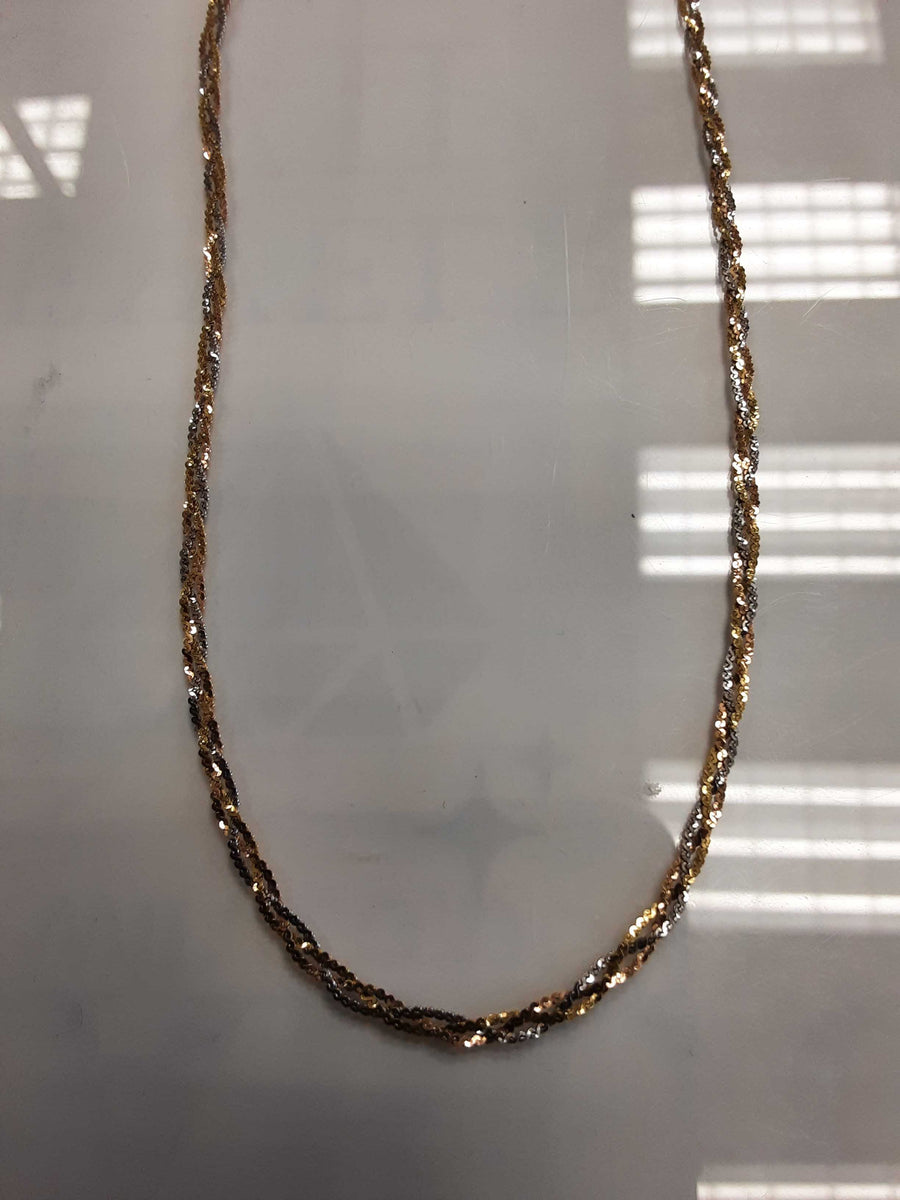 Tricolor Chain - Tricolor Gold 18k (.750) 4.5 grams 18 inch