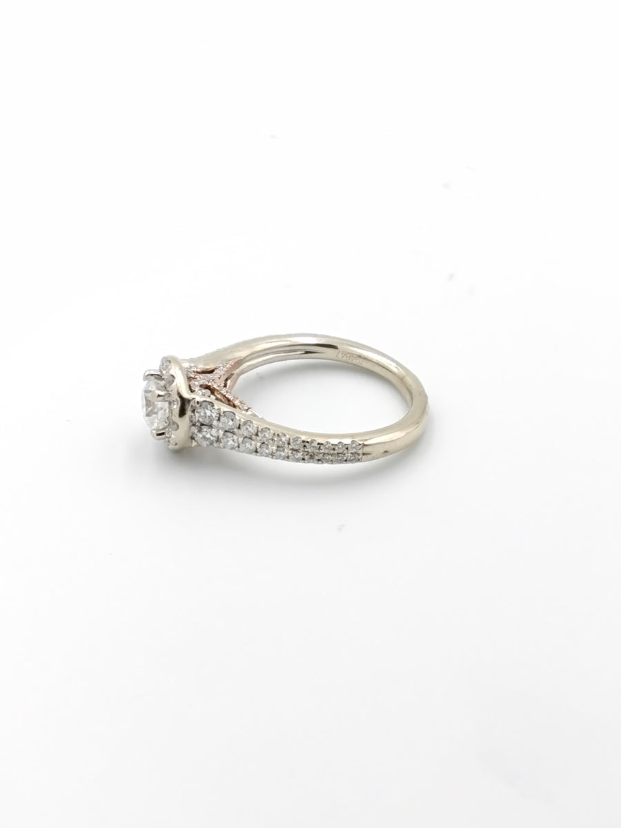 Ring - Wedding Band - White Gold 14k (.585) 4.7 grams Size 6.5