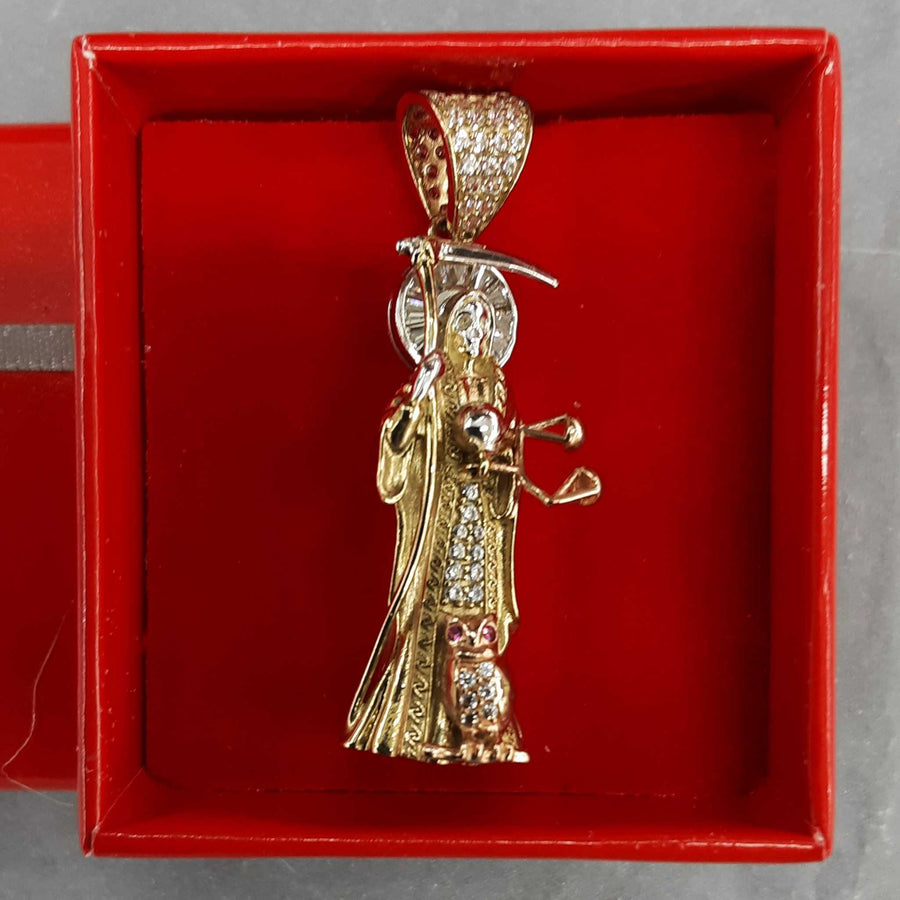 Religious Pendant - Tricolor Gold 10k (.417) 4.5 grams
