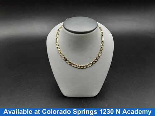 Figaro Chain - Yellow Gold 14k (.585) 15.6 grams 25 inch