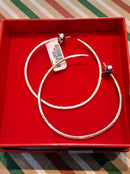 Bangle Earring Silver 7.3 grams