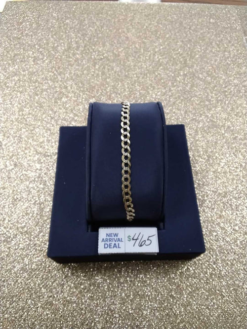 Cuban Link Bracelet - Yellow Gold 10k (.417) 4.4 grams 8 inch